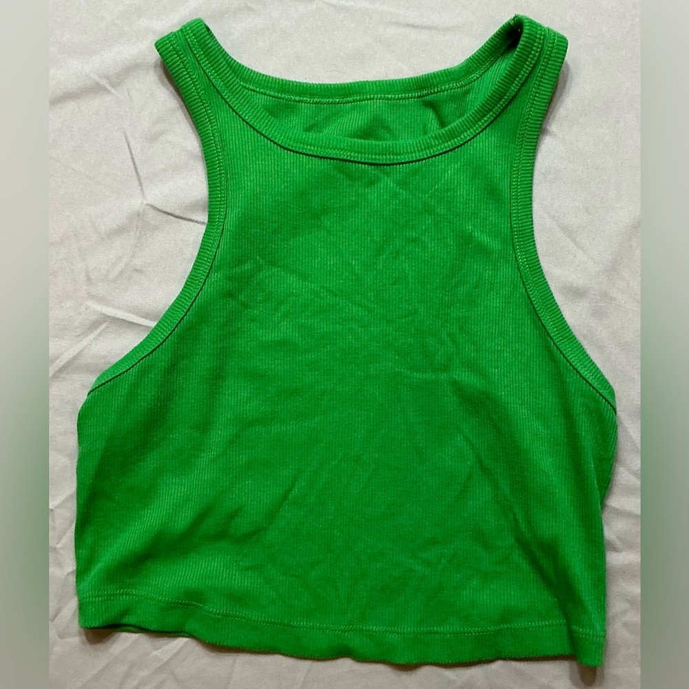 Wild Fable Green Crop Tank Top